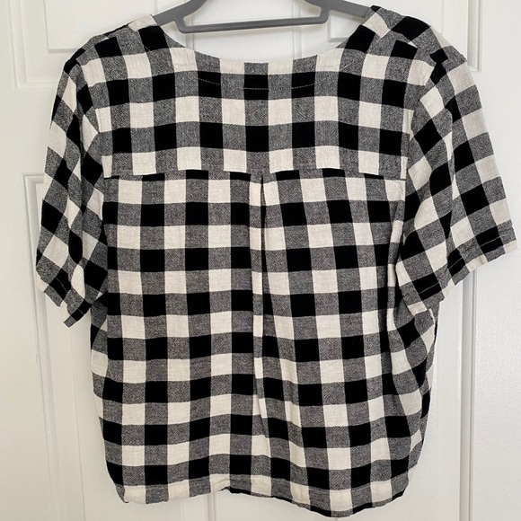 Abound Plaid Short Sleeve Button Up Shirt - Picture 3 of 4